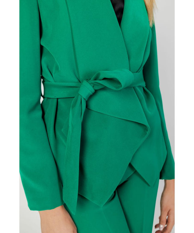 Sandro Ferrone Green Polyester Blazer