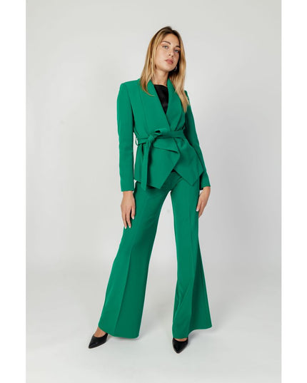 Sandro Ferrone Green Polyester Blazer