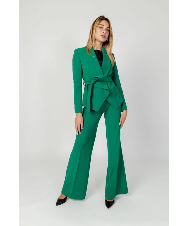 Sandro Ferrone Green Polyester Blazer