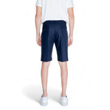 Antony Morato Blue Linen Bermuda
