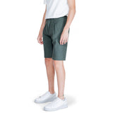Antony Morato Green Linen Bermuda