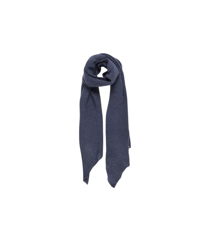 Pieces Blue Recycled Polyester Scarf