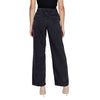Jacqueline De Yong Black Cotton Relaxed Fit Jean