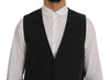 Dolce & Gabbana Gray STAFF Cotton Striped Vest