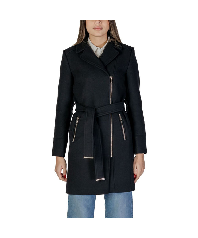 Morgan De Toi Black Wool Coat