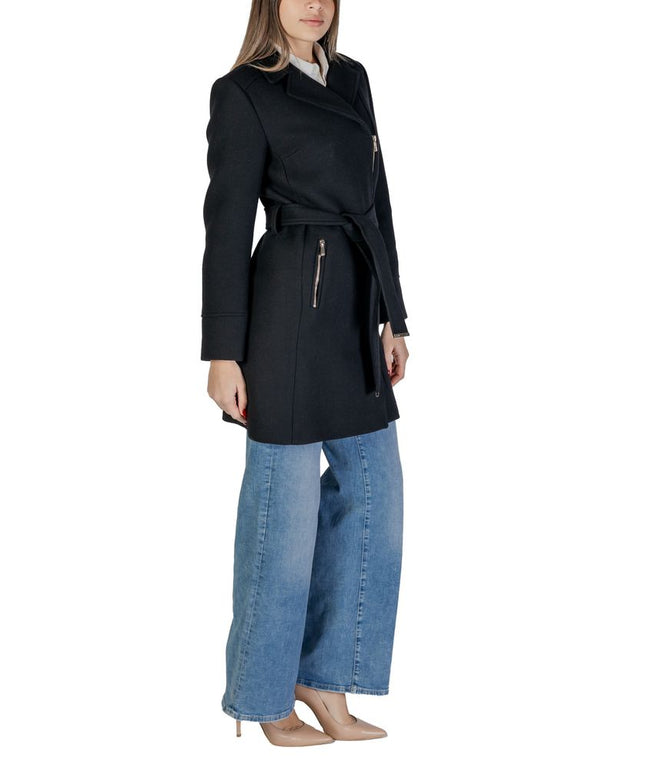Morgan De Toi Black Wool Coat