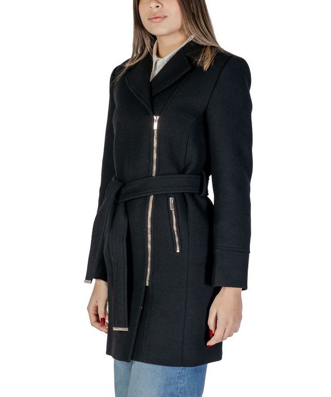 Morgan De Toi Black Wool Coat