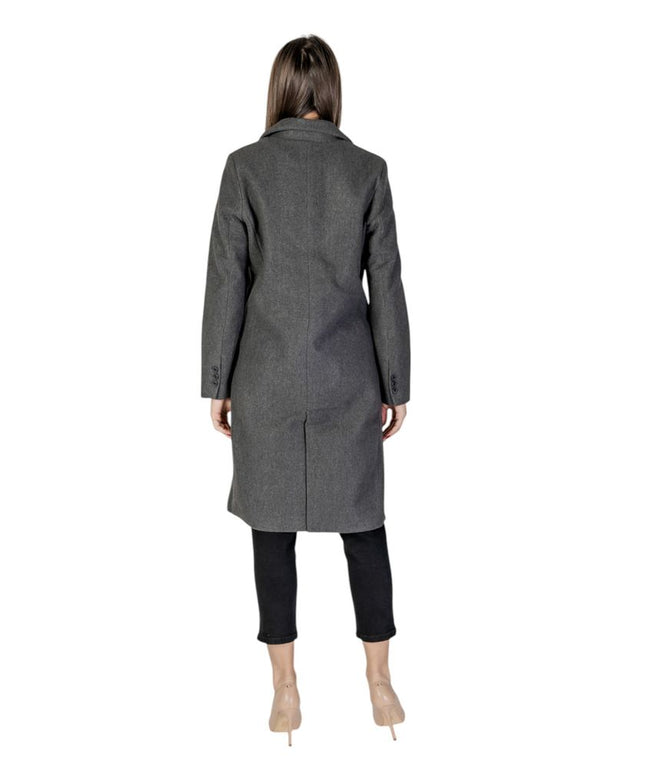 Vero Moda Gray Polyester Coat