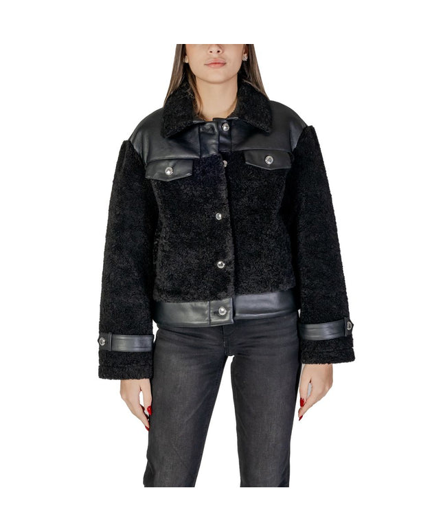 Morgan De Toi Black Polyester Coat