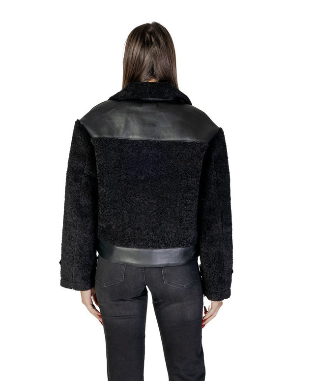 Morgan De Toi Black Polyester Coat