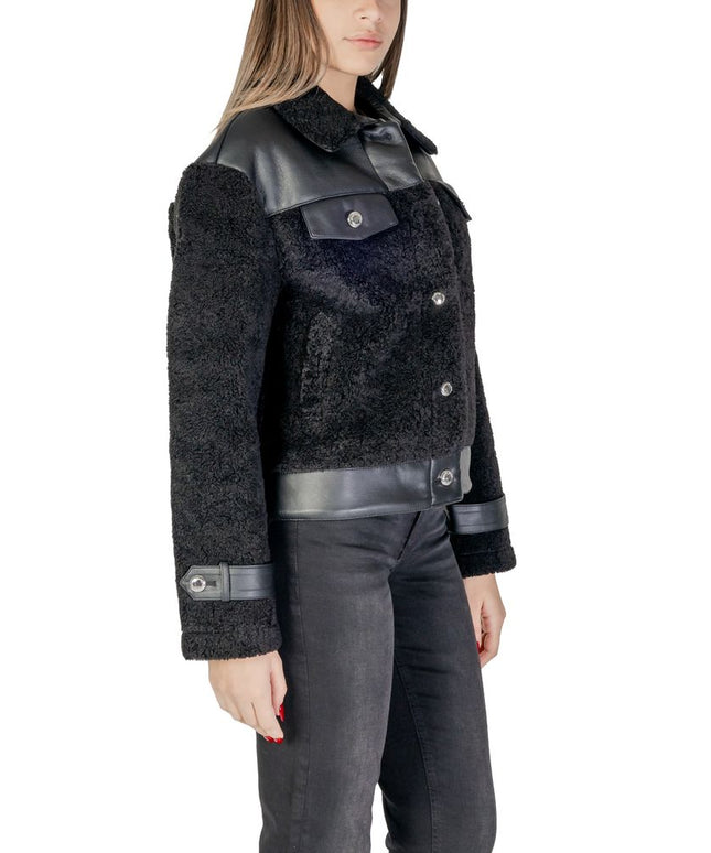 Morgan De Toi Black Polyester Coat