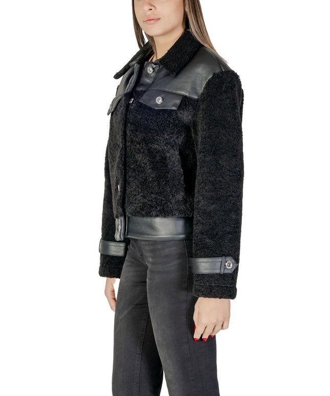 Morgan De Toi Black Polyester Coat