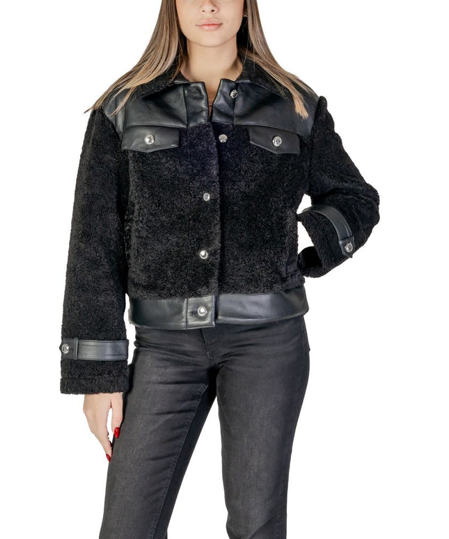 Morgan De Toi Black Polyester Coat