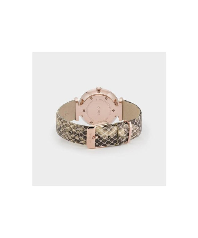 Cluse Beige Leather Watch