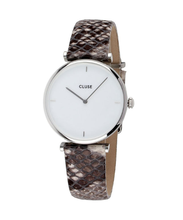 Cluse Beige Leather Watch