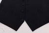 Dolce & Gabbana Blue STAFF Wool Stretch Vest