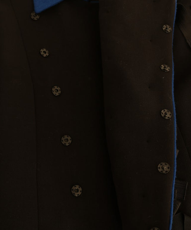 Dolce & Gabbana Black Wool Trench Jacket