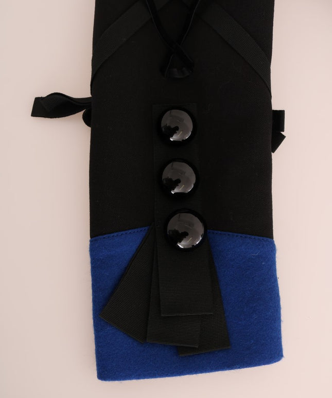 Dolce & Gabbana Black Wool Trench Jacket