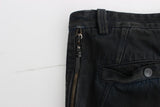 Costume National Blue Cotton Slim Pants Denim Jeans