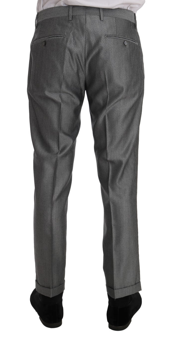 بدلة دولتشي آند غابانا سوداء مرنة بقصّة Slim Fit من Crystal Bee