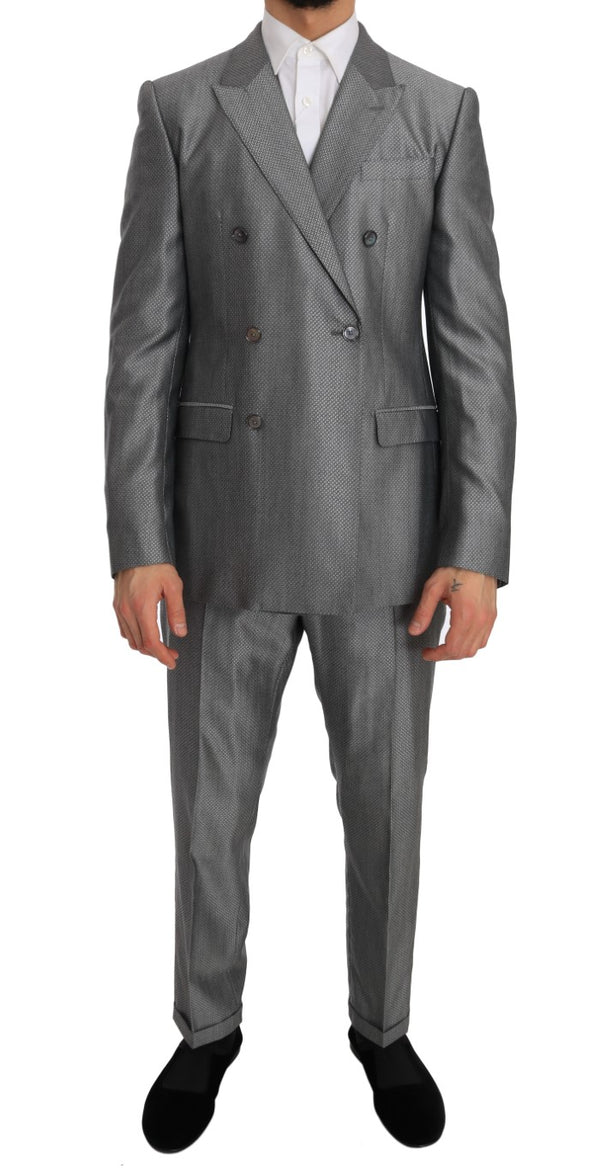 بدلة دولتشي آند غابانا سوداء مرنة بقصّة Slim Fit من Crystal Bee