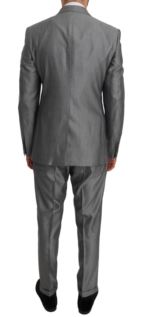 بدلة دولتشي آند غابانا سوداء مرنة بقصّة Slim Fit من Crystal Bee