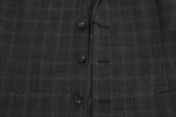 Dolce & Gabbana Gray Wool STAFF Checkered Stretch Vest