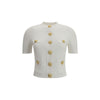 Balmain Ribbed Cropped Outfito.ae