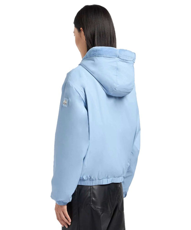 Moose Knuckles Light Blue Nylon Women Jacket