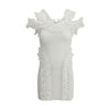 Self-Portrait Knit Ruffle mini Dress