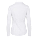 ICHI White Cotton Blouse