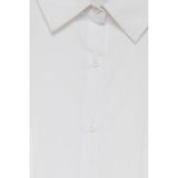 ICHI White Cotton Blouse