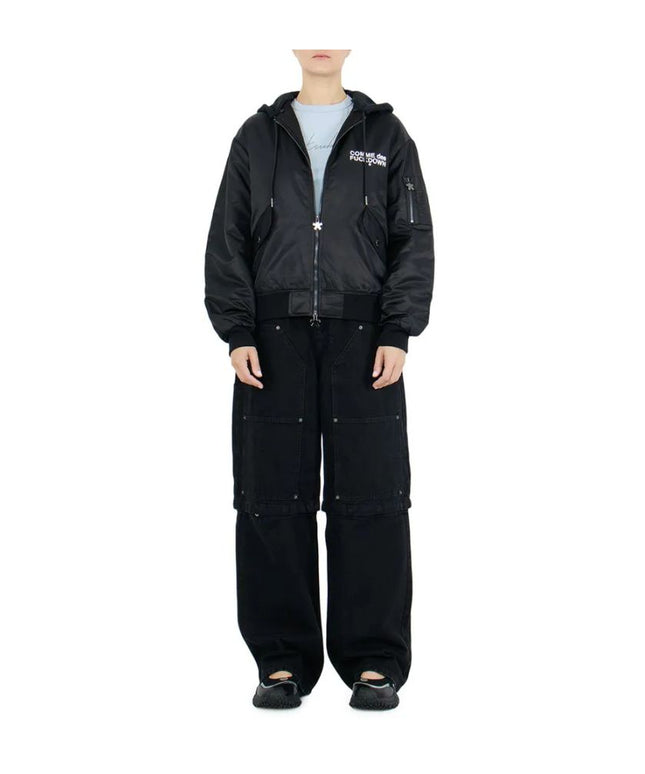 Comme Des Fuckdown Black Nylon Jackets & Coat
