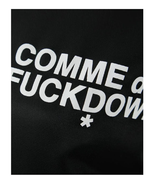 Comme Des Fuckdown Black Nylon Jackets & Coat
