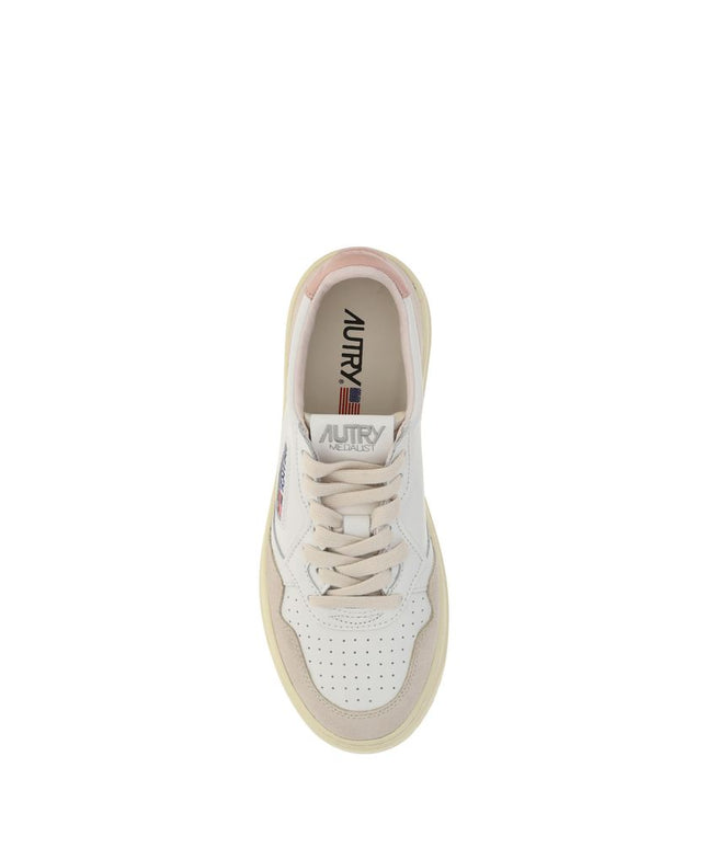 Autry White Leather Low Top Sneakers
