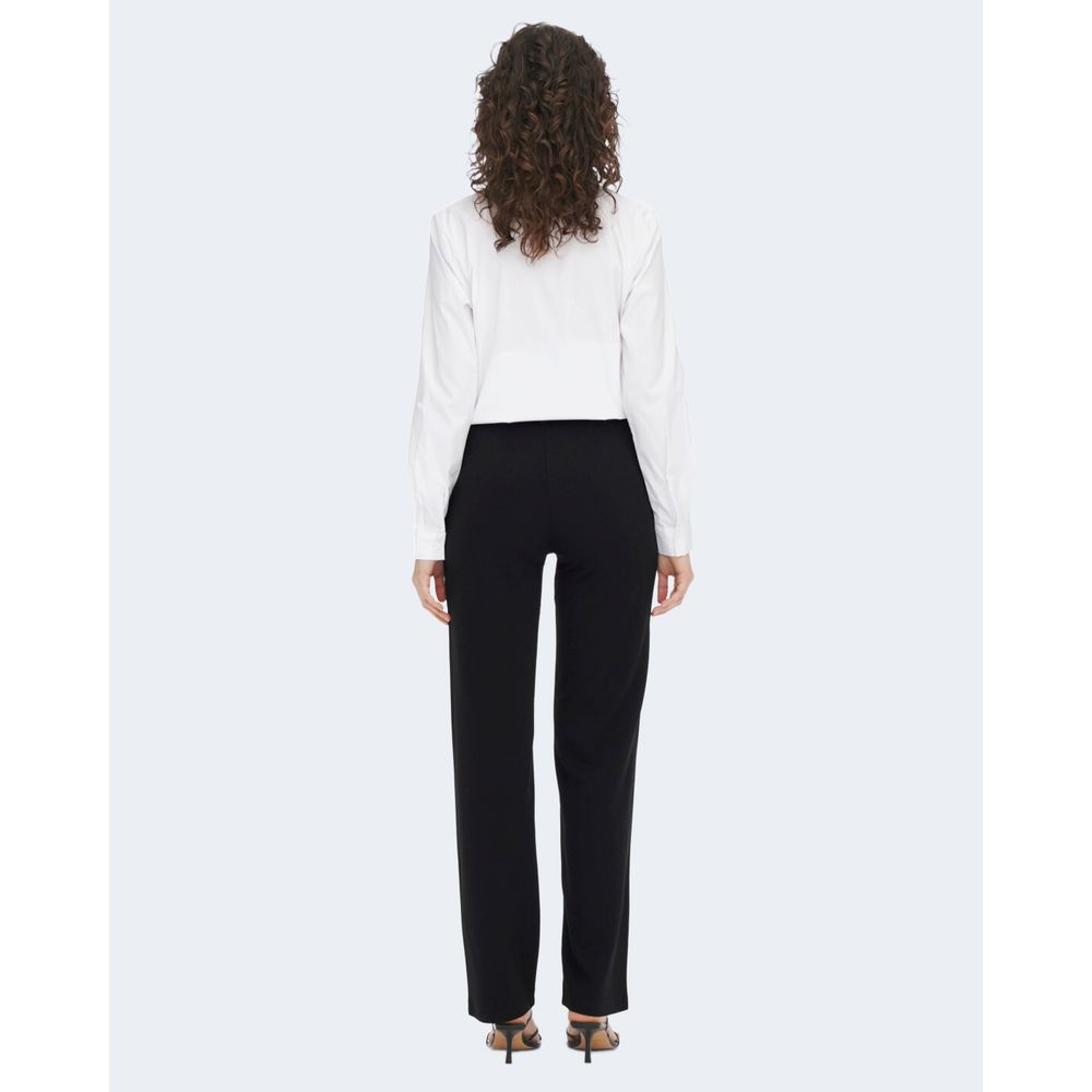 Jacqueline De Yong Black Elastane Casual Pants