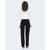 Jacqueline De Yong Black Elastane Pant