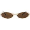 More & More Gold Metal Sunglasses
