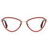 Moschino Burgundy Metal Frames