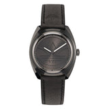 Adidas Black Leather Watch