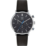 Adidas Black Leather Watch