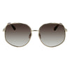 Salvatore Ferragamo Gold Metal Sunglasses