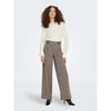 Jacqueline De Yong Brown Polyester Pant