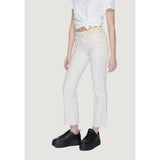 Vero Moda Beige Cotton Bootcut Jean