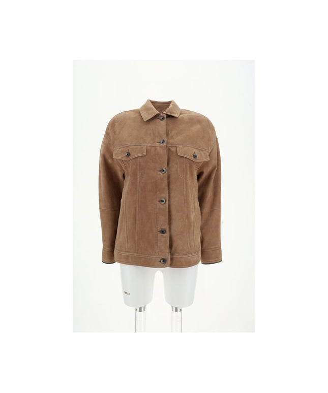 Brunello Cucinelli Suede leather Jacket
