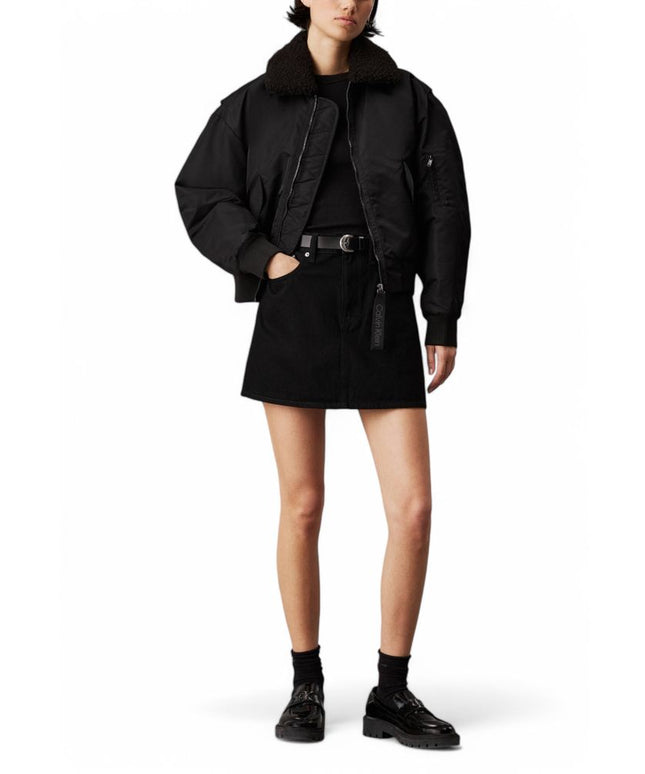 Calvin Klein Jeans Black Polyester Jackets & Coat