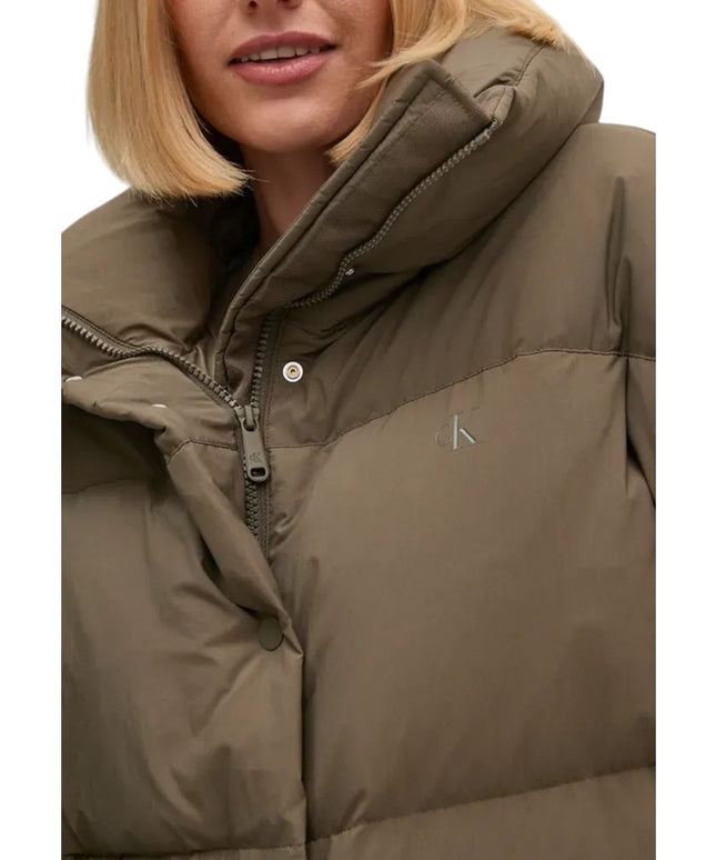 Calvin Klein Jeans Brown Polyester Jackets & Coat