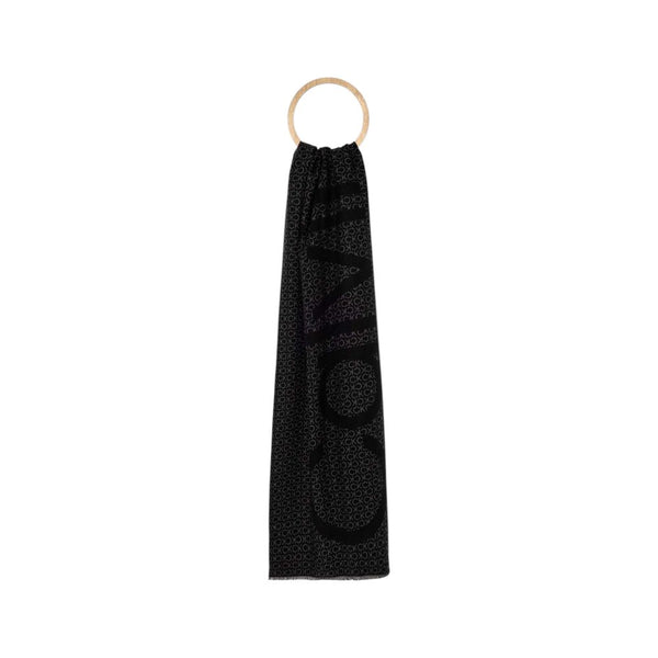 Calvin Klein Black Marabou Scarf