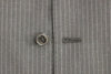 Dolce & Gabbana Gray Striped Wool Single Breasted Vest