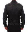 Dolce & Gabbana Black Striped Wool Logo Vest